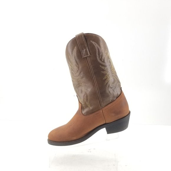 Laredo Paris 4242 Men's Brown Leather Western Cowboy Vamp Boots size 10D - Picture 5 of 12